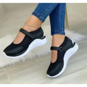 Romboom Casual Velcro Platform Plus Size Mesh Sneakers