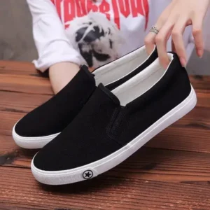 Romboom Men'S Casual Solid Color Wear-Resistant Canvas Shoes