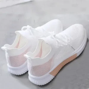 Romboom Women Fashion Color Blocking Breathable Sneakers