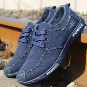 Romboom Men Casual Breathable Low Top Canvas Shoes