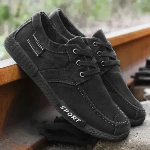 Romboom Men Casual Breathable Non-Slip Canvas Shoes