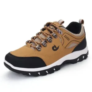 Romboom Men'S Fashion Round Toe Low Top Large Size Casual Mountaineering Sneakers