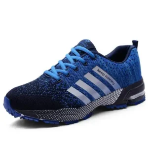 Romboom Men Fashion Fly Woven Mesh Breathable Low Top Sneakers