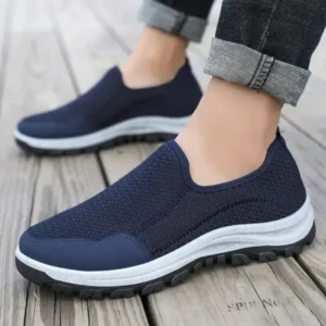 Romboom Men Fashion Fall Casual Comfortable Lightweight Flyknit Breathable Mesh Loose Sneakers