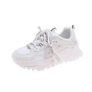 Romboom Women Casual Autumn Spring Mesh Cloth Lace-Up Breathable Sports Sneakers