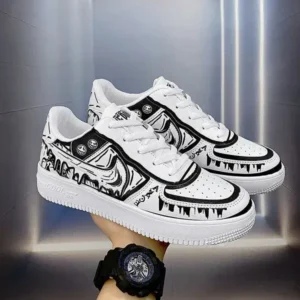 Romboom Men Fashion Graffiti Breathable Sneakers