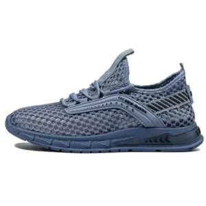 Romboom Men Casual Breathable Hollow Mesh Soft Sole Sports Shoes