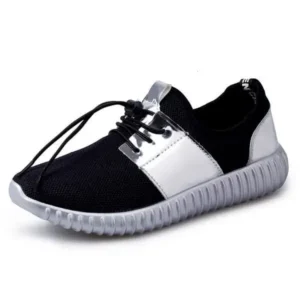 Romboom Men Casual Color Matching Mesh Breathable Wear-Resistant Sports Shoes