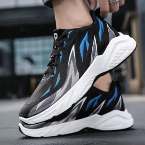 Romboom Men Fashion Color Matching Breathable Running Sneakers