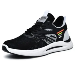 Romboom Men'S Casual Breathable Color Block Low Top Sneakers