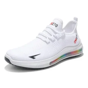 Romboom Men'S Casual Rainbow Bottom Air Cushion Running Sneakers