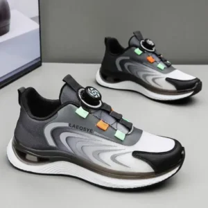 Romboom Men'S Casual Color Matching Soft Sole Shock-Absorbing Running Sneakers