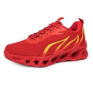 Romboom Men'S Fashion Flame Pattern Breathable Mesh Sneakers