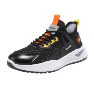 Romboom Men'S Fashion Breathable Mesh Color Block Sneakers