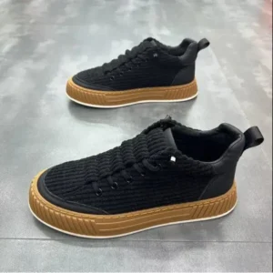 Romboom Men Fashion Suede Thick Sole Non-Slip Breathable Sneakers