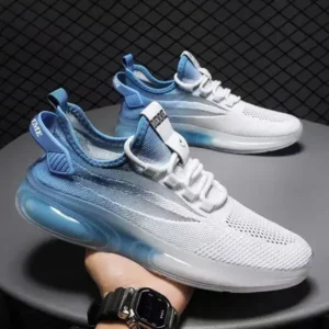 Romboom Men'S Fashion Jelly Bottom Mesh Breathable Sneakers