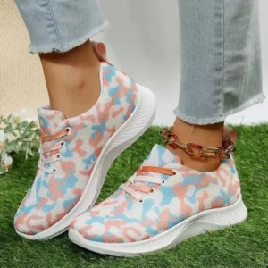 Romboom Summer Women Fashion Breathable Casual Colorful Printed Sneakers