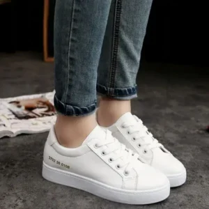 Romboom Summer Women Fashion Casual Solid Color Thick-Soled Canvas Sneakers