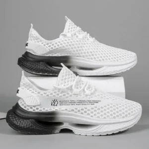 Romboom Men Fashion Breathable Hollow Mesh Sneakers